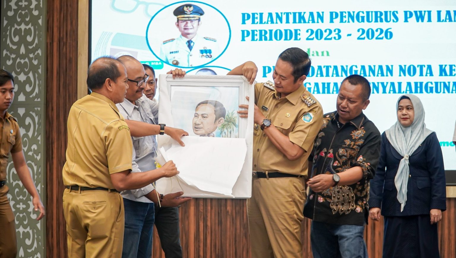 Berantas Berita Hoax, Forpimda dan PWI Lamongan Tandatangani Nota Kesepahaman