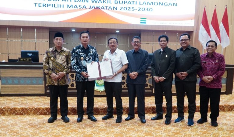 DPRD Lamongan Resmi Usulkan Penetapan Bupati dan Wakil Bupati Terpilih Periode 2025-2030