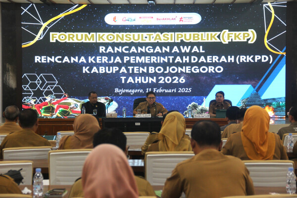 Melalui Forum Konsultasi Publik, Pemkab Bojonegoro Jaring Aspirasi untuk RKPD 2026